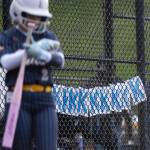A line of Ks hang on the fence in the Sedro-Woolley dugout during the 3A district championship game against Everett on Thursday, May 14, 2026 in Everett, Washington. (Olivia Vanni / The Herald)