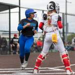 Shorewoods Zoey Perreault scores during the 3A district loser-out game against Snohomish on Thursday, May 14, 2026 in Everett, Washington. (Olivia Vanni / The Herald)