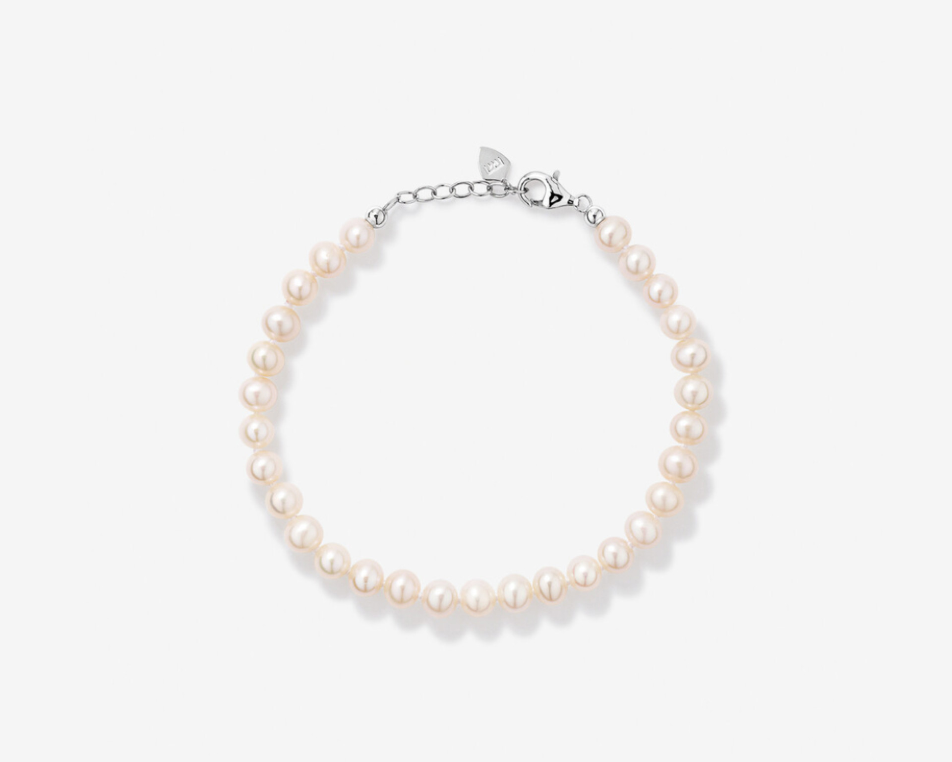 silver and pearl gemstone bracelet