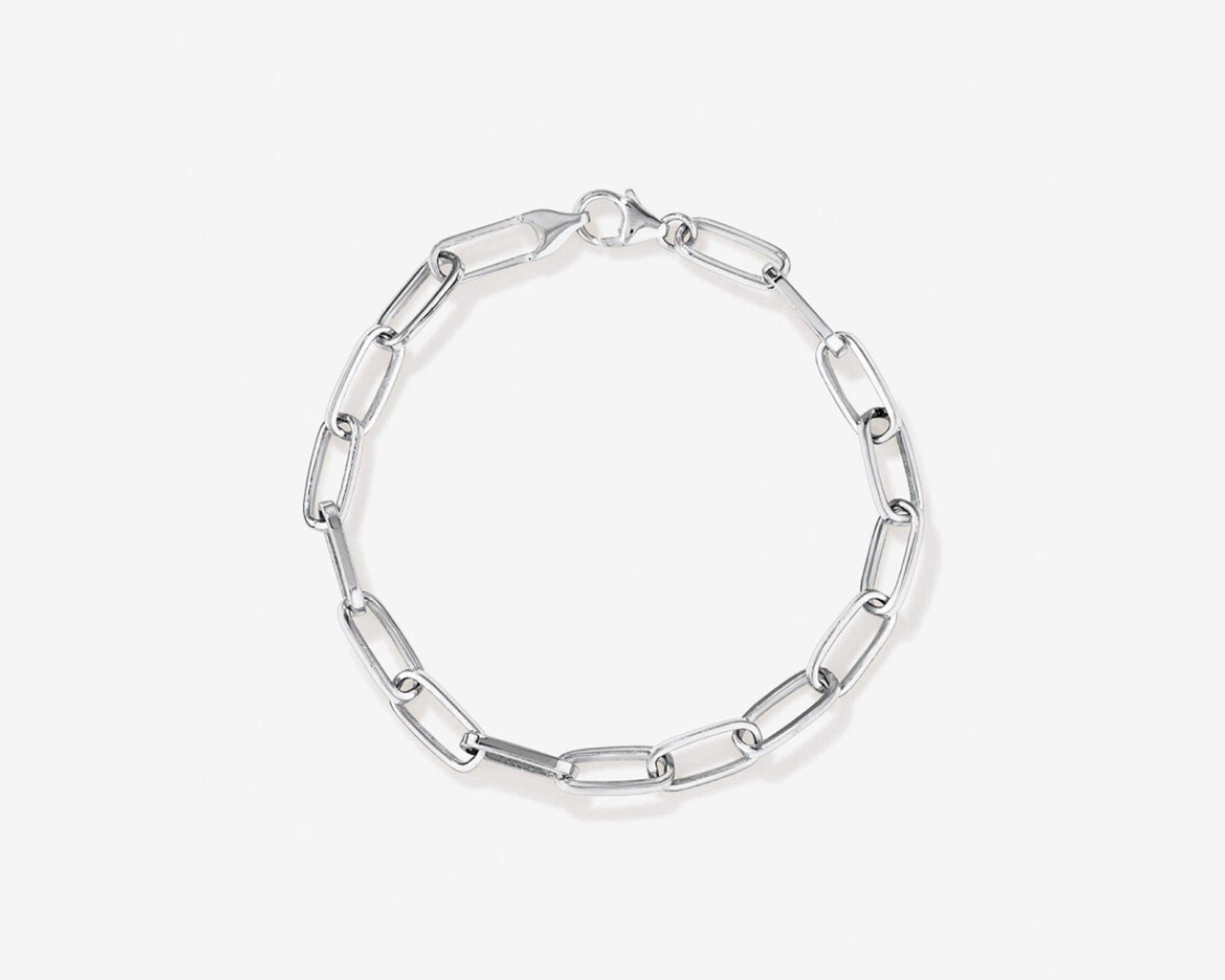 sterling silver paperclip bracelet